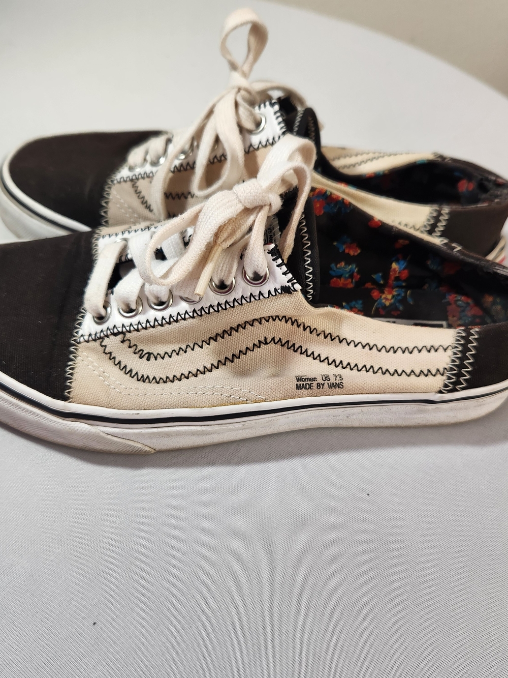 ⭐️Vans Old Skool "Outside In" Deconstructed Sneakers Casual Streetwear Size 7.5 - Picture 4 of 16